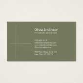 Concepteur vert minimaliste géométrique (Dos)