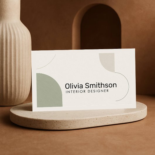 Concepteur vert minimaliste géométrique