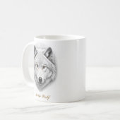 Conception à deux côtés de la Mug de café de loup (Devant gauche)