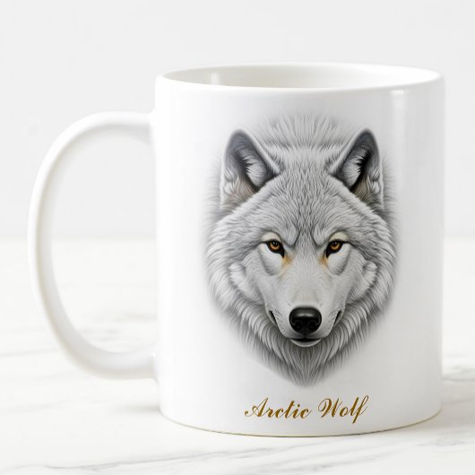 Conception à deux côtés de la Mug de café de loup