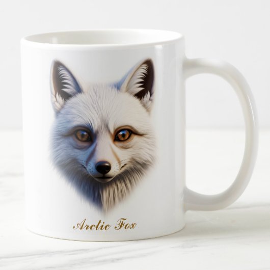 Conception à deux côtés de la tasse de café Fox ar