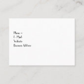 Conception abstraite carte de visite (Dos)