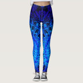 Conception Abstraite de coque bleue 1 - Leggings (Devant)