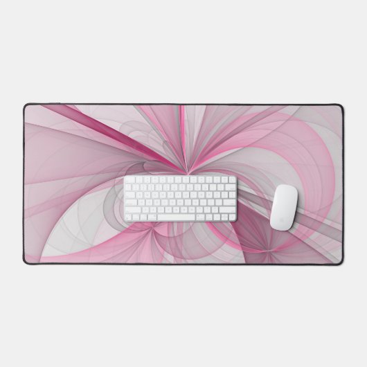 Conception Abstraite de fractal rose pâle moderne (Clavier et souris)
