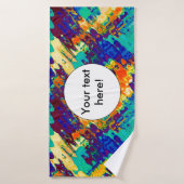 Conception abstraite de texture rétro (Serviette de bain)