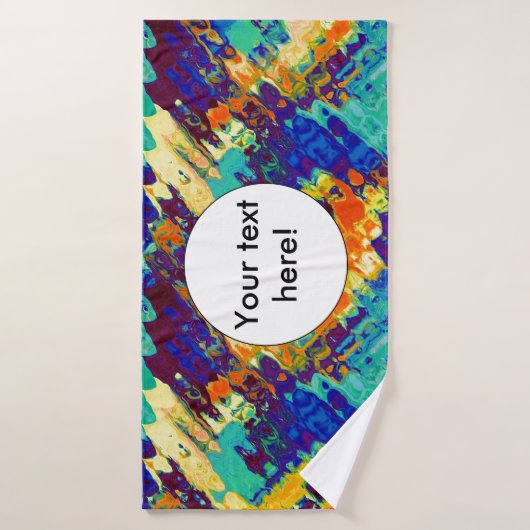 Conception abstraite de texture rétro (Serviette de bain)