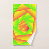Conception Abstraite Dégradé Orange Jaune Vert Cit (Serviette à main)