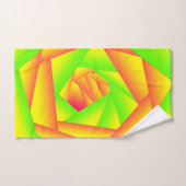 Conception Abstraite Dégradé Orange Jaune Vert Cit (Serviette à main)