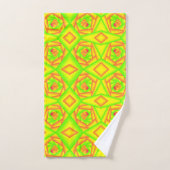 Conception Abstraite Dégradé Orange Vert Citron Ja (Serviette à main)