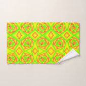 Conception Abstraite Dégradé Orange Vert Citron Ja (Serviette à main)