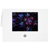 Conception Abstraite des fleurs fractales. (Dos Horizontal)