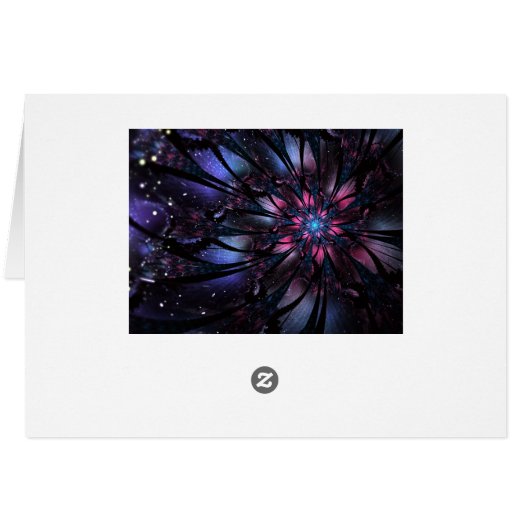 Conception Abstraite des fleurs fractales. (Dos Horizontal)