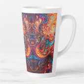 Conception abstraite dynamique Mug latte (Droite)