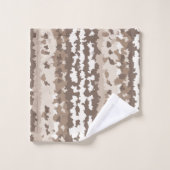Conception Abstraite Irrégulière Camo Terre Neutre (Gant de toilette)