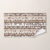 Conception Abstraite Irrégulière Camo Terre Neutre (Serviette à main)