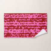 Conception Abstraite Irrégulière Rose Marron Rouge (Serviette à main)