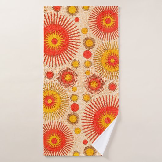 Conception abstraite moderne et attrayante avec fl (Serviette de bain)