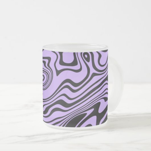 Conception abstraite Mug café en verre - Couleurs  (Devant droit)