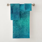 Conception affligée de mandala de bleu de (En situation)