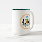 Conception Aloha Ananas - Mug Deux Tons (Devant droit)