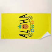Conception Aloha Pineapple - Serviette de plage (Devant)