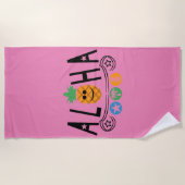 Conception Aloha Pineapple - Serviette de plage (Devant)