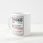 Conception amusante d'ordonnance de la Mug Rodeo (Devant gauche)