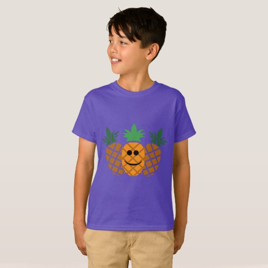 Conception ananas - T-shirt pour enfants TAGLESS® (Devant entier)