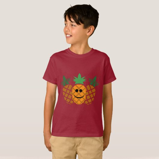 Conception ananas - T-shirt pour enfants TAGLESS® (Devant entier)