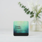 conception aquarelle carte de visite personnalisé (Debout devant)