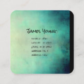 conception aquarelle carte de visite personnalisé (Dos)