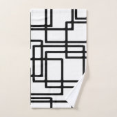 Conception artistique de verrouillage de carrés (Serviette à main)