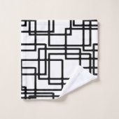 Conception artistique de verrouillage de carrés (Gant de toilette)