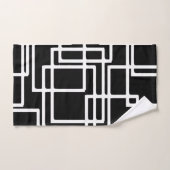 Conception artistique de verrouillage de carrés (Serviette à main)