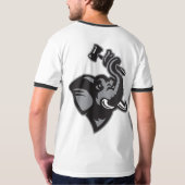 Conception baguée 1 du T-shirt des hommes (Dos)