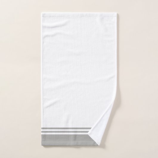 Conception barrée par gris moderne (Serviette à main)