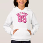 Conception blanche et rose du Jersey de sports des<br><div class="desc">Conception blanche et rose du Jersey de sports des enfants | • Sweatshirt de sweat - shirt à capuche de pull du Jersey de filles</div>