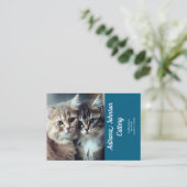 Conception bleue Carte de visite de la batterie pe (Debout devant)