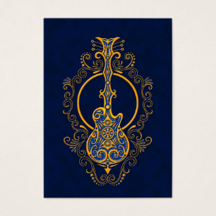 Conception bleue d'or complexe de guitare