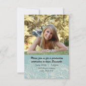 Conception bleue - faire-part de l'obtention du (Devant)