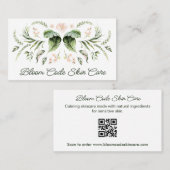 Conception botanique Carte de visite de soins de l (Devant / Derrière)