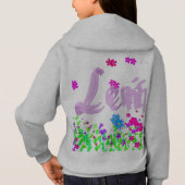 Conception botanique florale rose violet Leni (Dos)