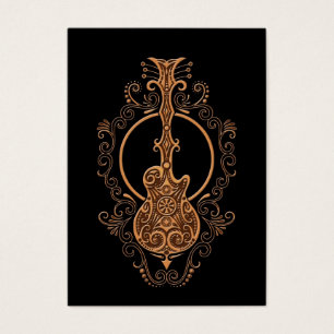 Conception Brown complexe de guitare sur le noir
