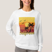 Conception Californie - T-shirt basique à manches (Devant)