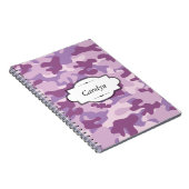 Conception Camo violet Carnet personnalisé (Côté Droit)