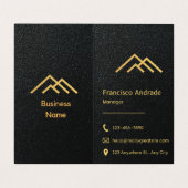 Conception carte de visite (Intérieur déplié)