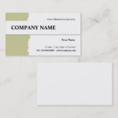 Conception Carte de visite (Devant / Derrière)