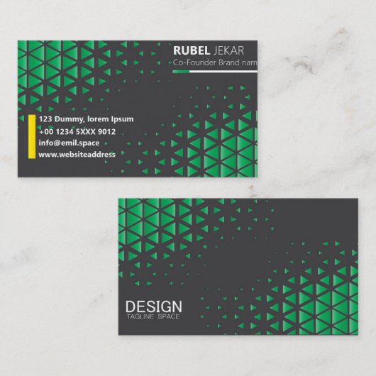 Conception carte de visite (Devant / Derrière)