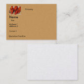 CONCEPTION carte de visite (Devant / Derrière)