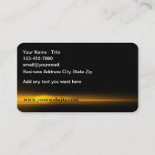 Conception Carte de visite automobile la plus froi (Dos)